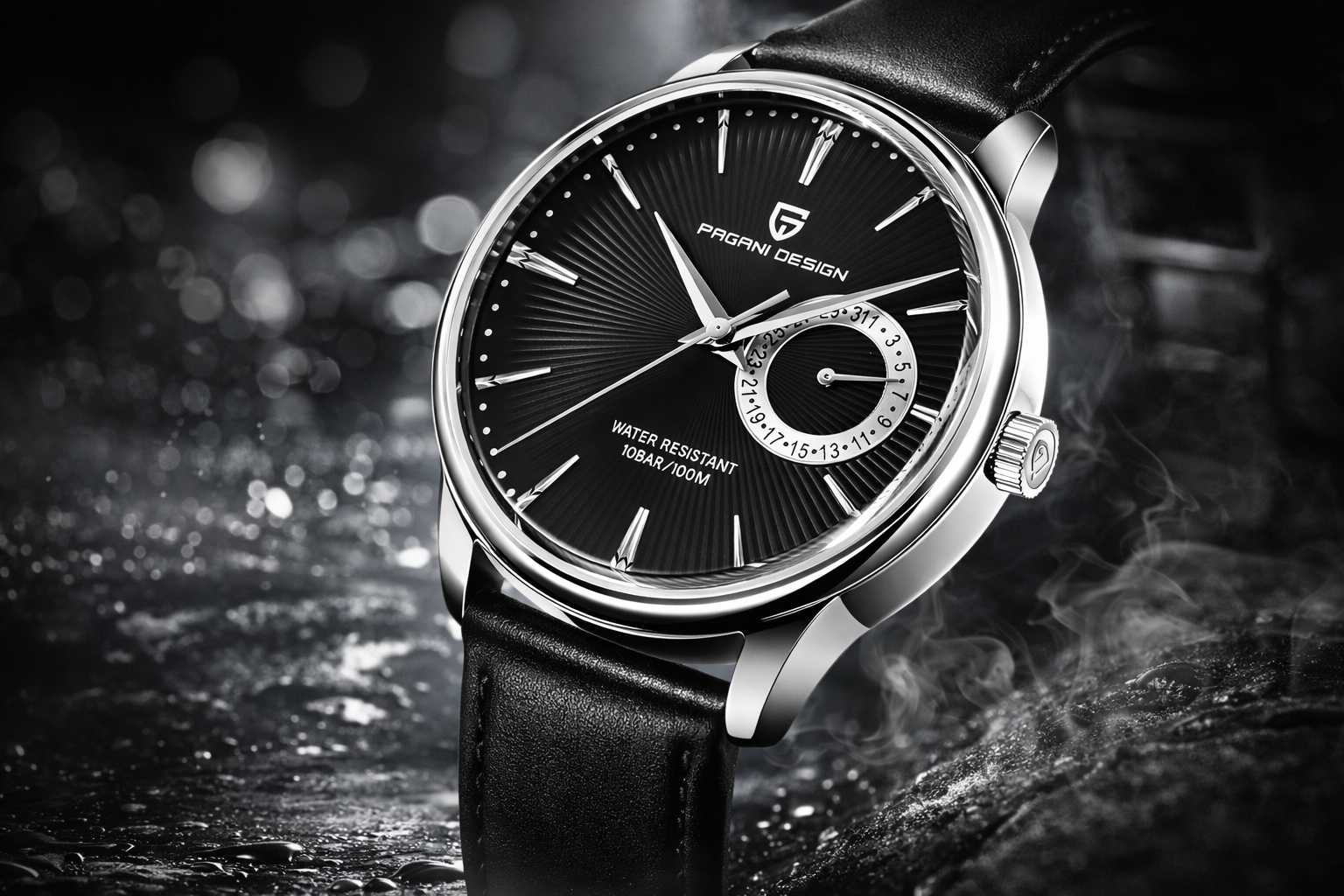 Reloj Pagani Design de acero inoxidable con cristal de zafiro, símbolo de elegancia y precisión a precio accesible