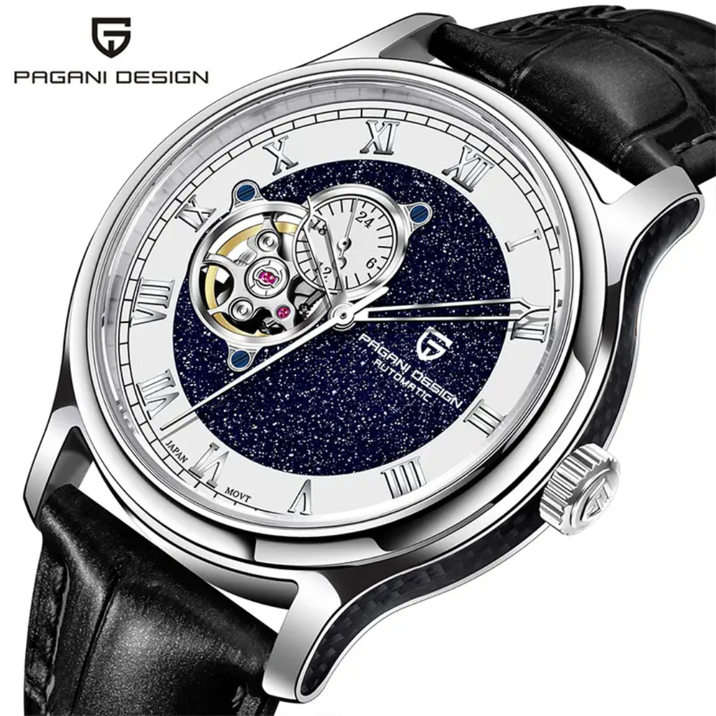 Pagani Design PD-YS015 – Reloj Automático NH39 para Hombre | Cristal de Zafiro y Correa de Cuero 10 Bar