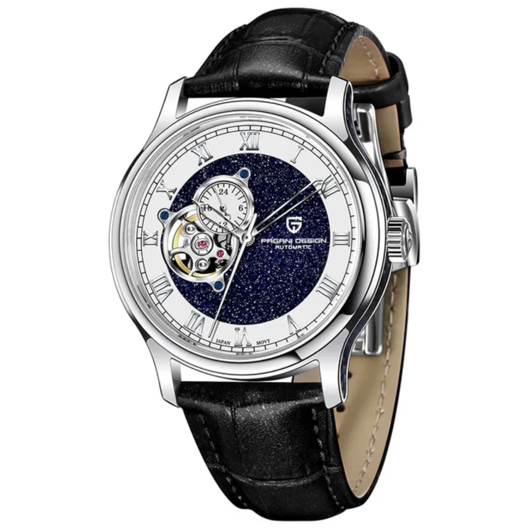 Reloj Pagani Design PD-YS015 automático hombre cristal de zafiro correa de cuero esfera 41mm edición limitada 