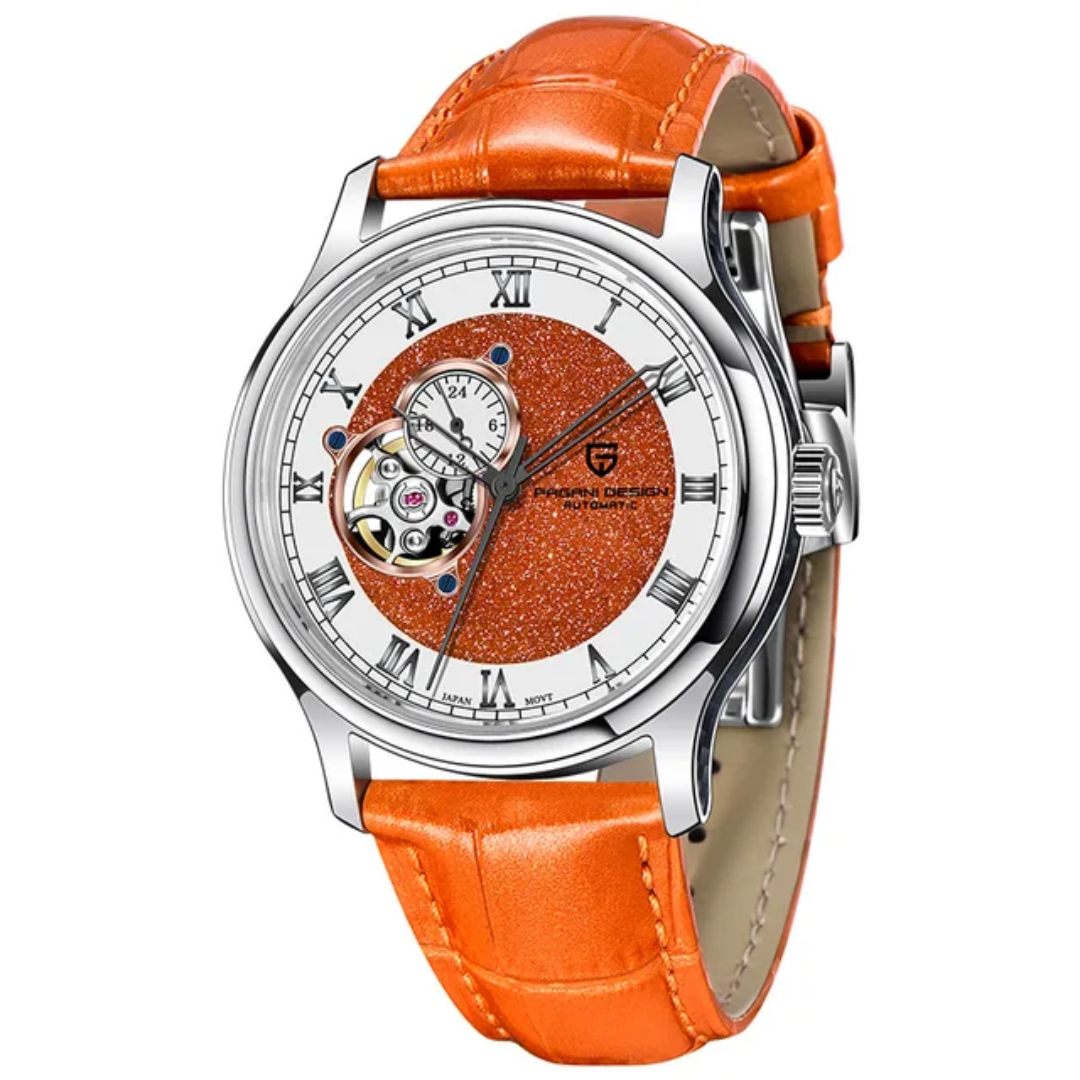 Reloj Pagani Design PD-YS015 automático hombre cristal de zafiro correa de cuero esfera 41mm edición limitada 