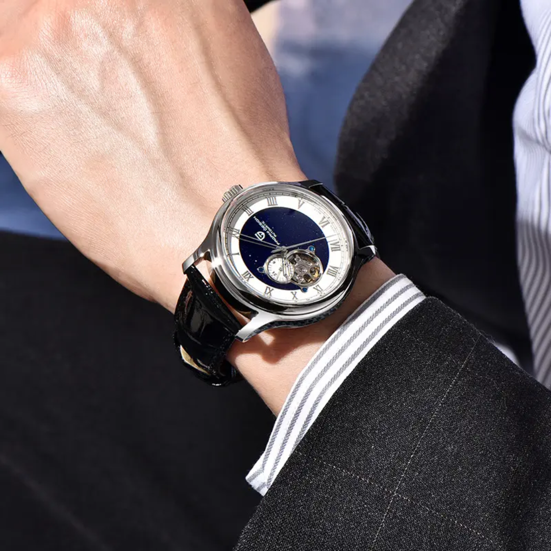 Pagani Design PD-YS015 – Reloj Automático NH39 para Hombre | Cristal de Zafiro y Correa de Cuero 10 Bar