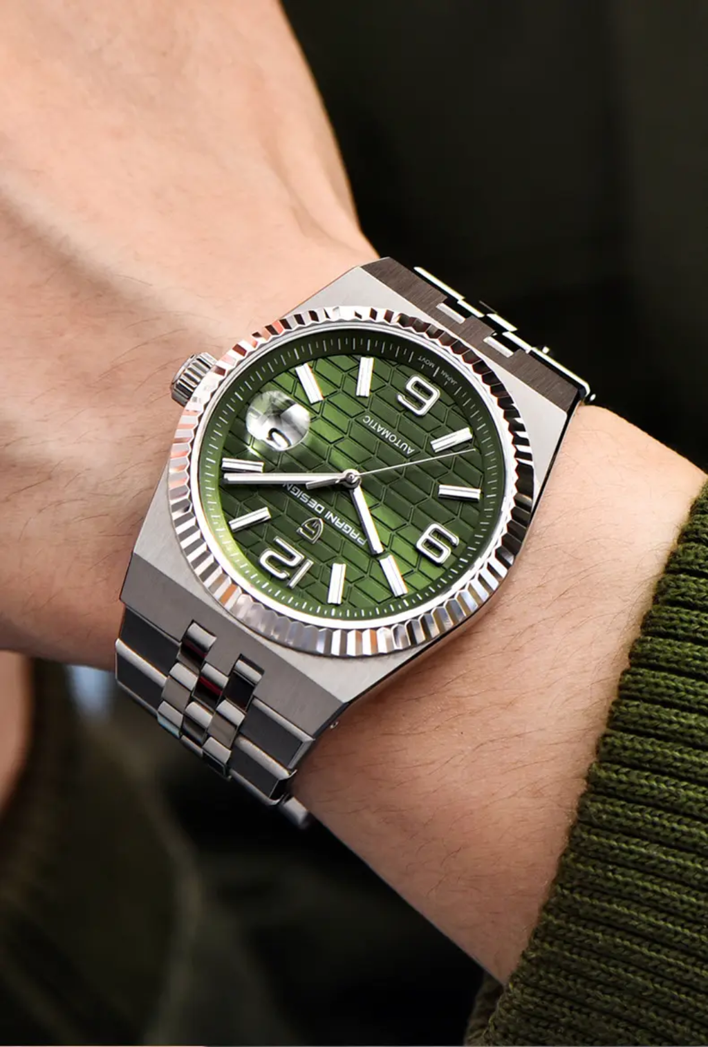 Pagani Design PD-YS027 – Reloj Automático Miyota 8215 para Hombre | Cristal de Zafiro y Acero Inoxidable