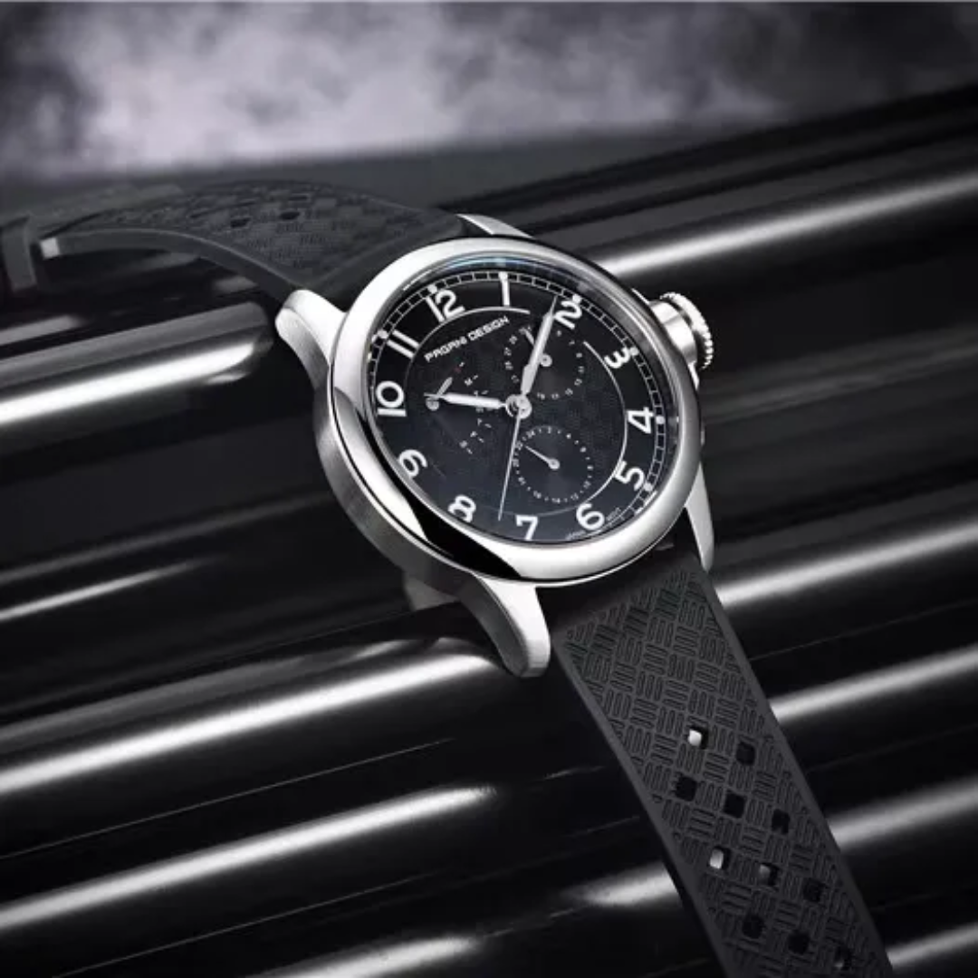 Pagani Design PD-1780 – Reloj Cronógrafo de Cuarzo para Hombre | Cristal de Zafiro y Correa de Silicona