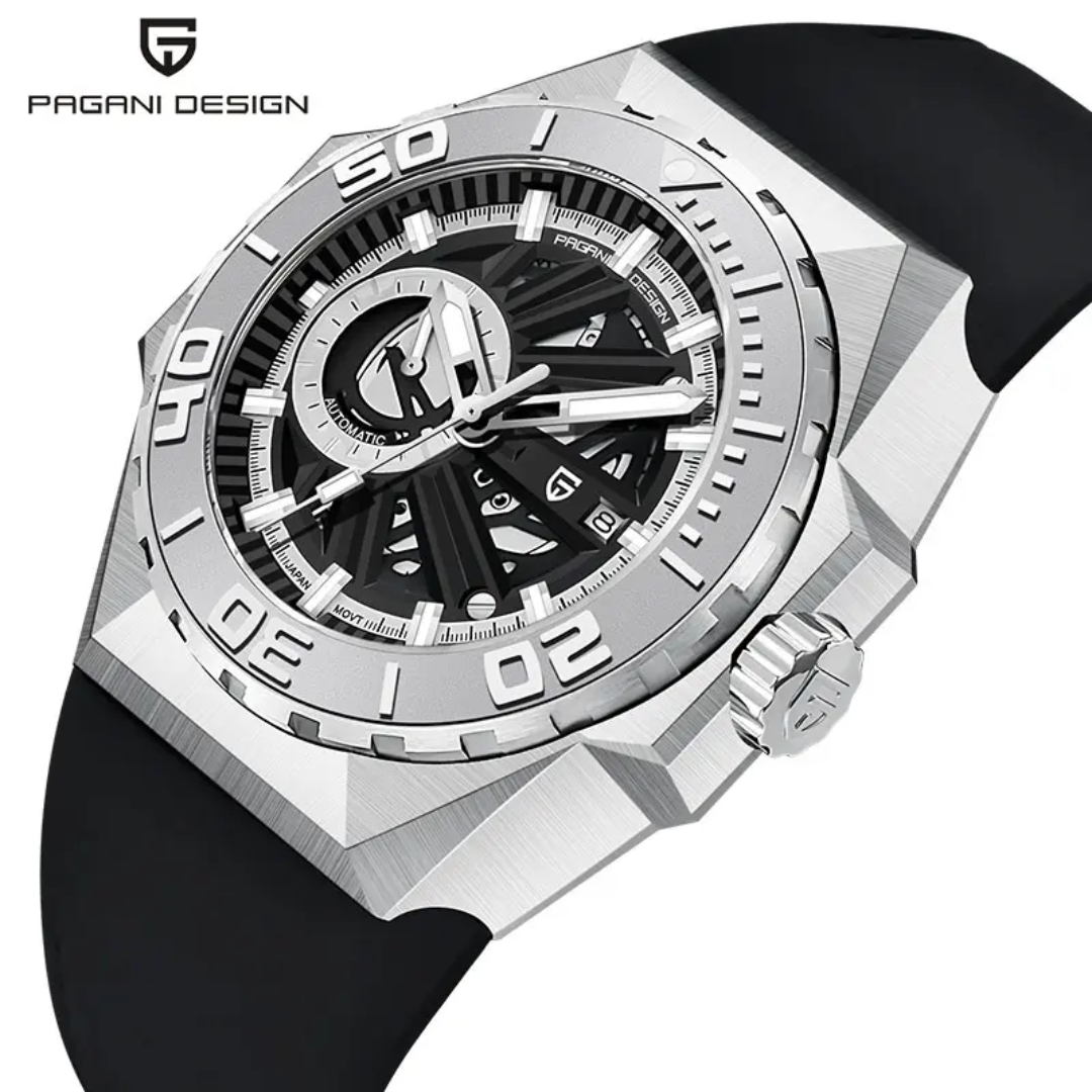 Pagani Design PD-YS007 – Reloj Automático Miyota Gran Esfera para Hombre | Cristal de Zafiro 47,5mm y 10 Bar