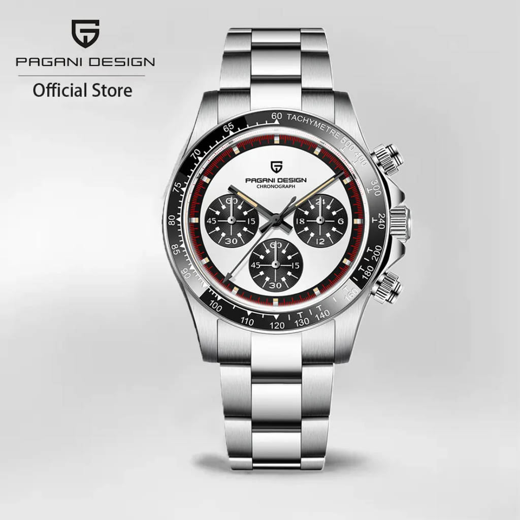 Reloj Pagani Design PD-1677 cronógrafo cuarzo SEIKO VK63 con cristal de zafiro 