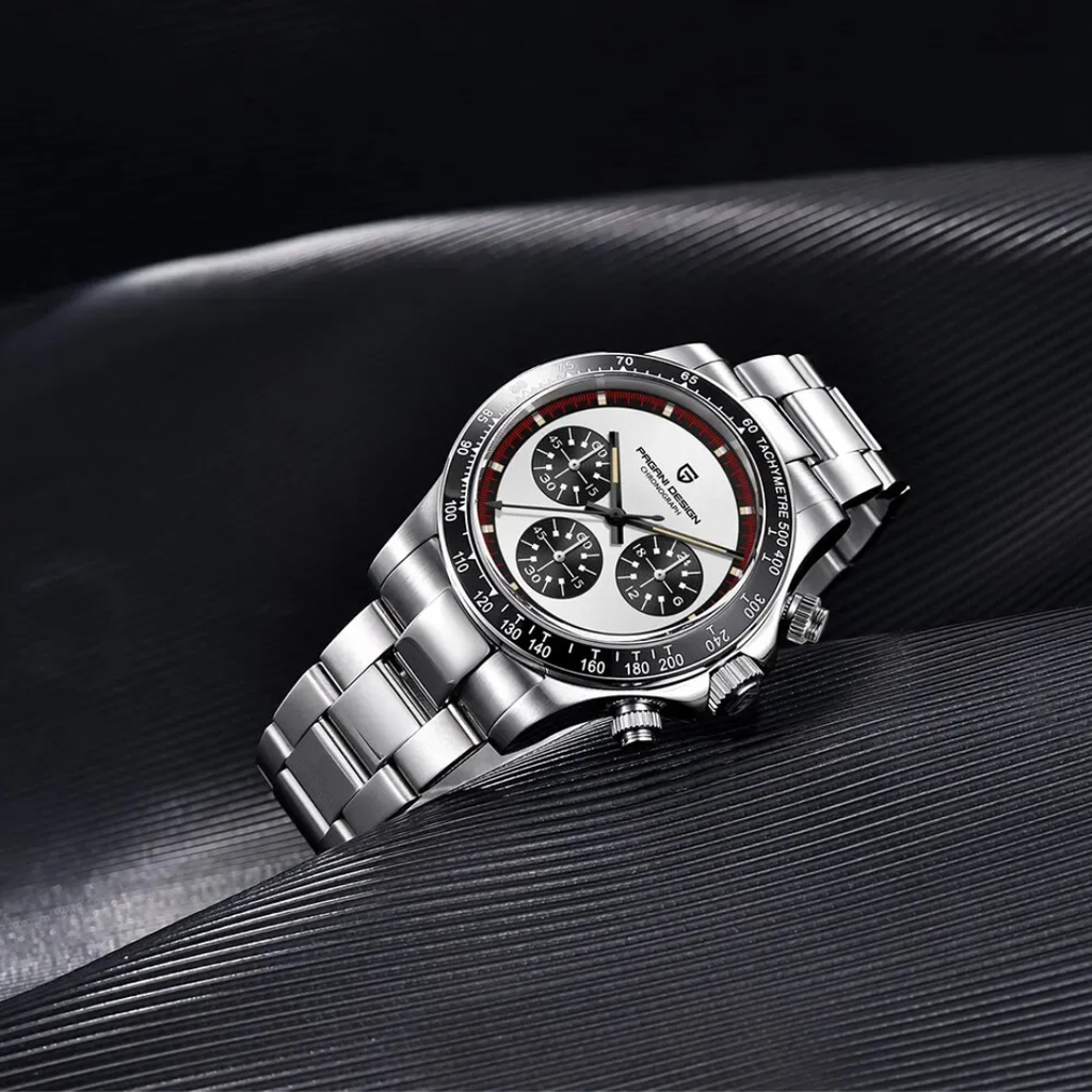 Pagani Design PD-1676 – Reloj Cronógrafo de Cuarzo para Hombre | Cristal de Zafiro y Acero Inoxidable