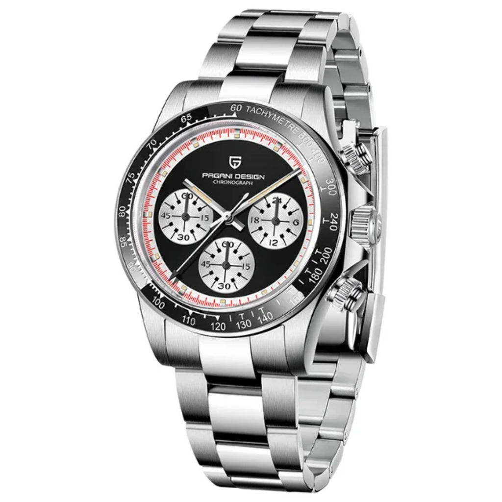 Reloj Pagani Design PD-1677 cronógrafo cuarzo SEIKO VK63 con cristal de zafiro 