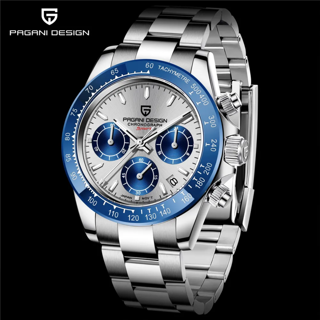 Pagani Design PD-1644 – Men's Quartz Chronograph Watch | Sapphire Crystal and Stainless Steel