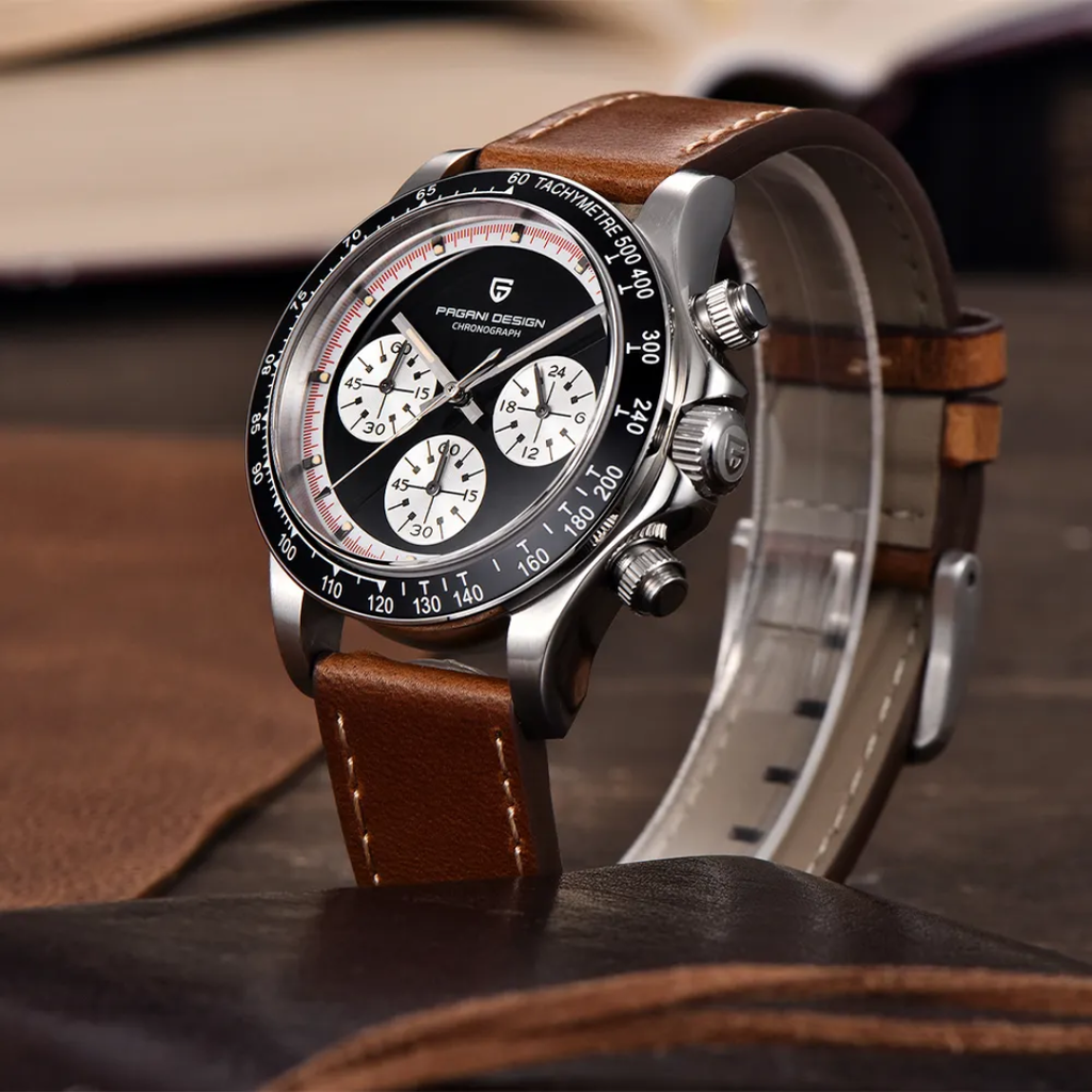 Reloj Pagani Design PD-1677 cronógrafo cuarzo SEIKO VK63 con cristal de zafiro 