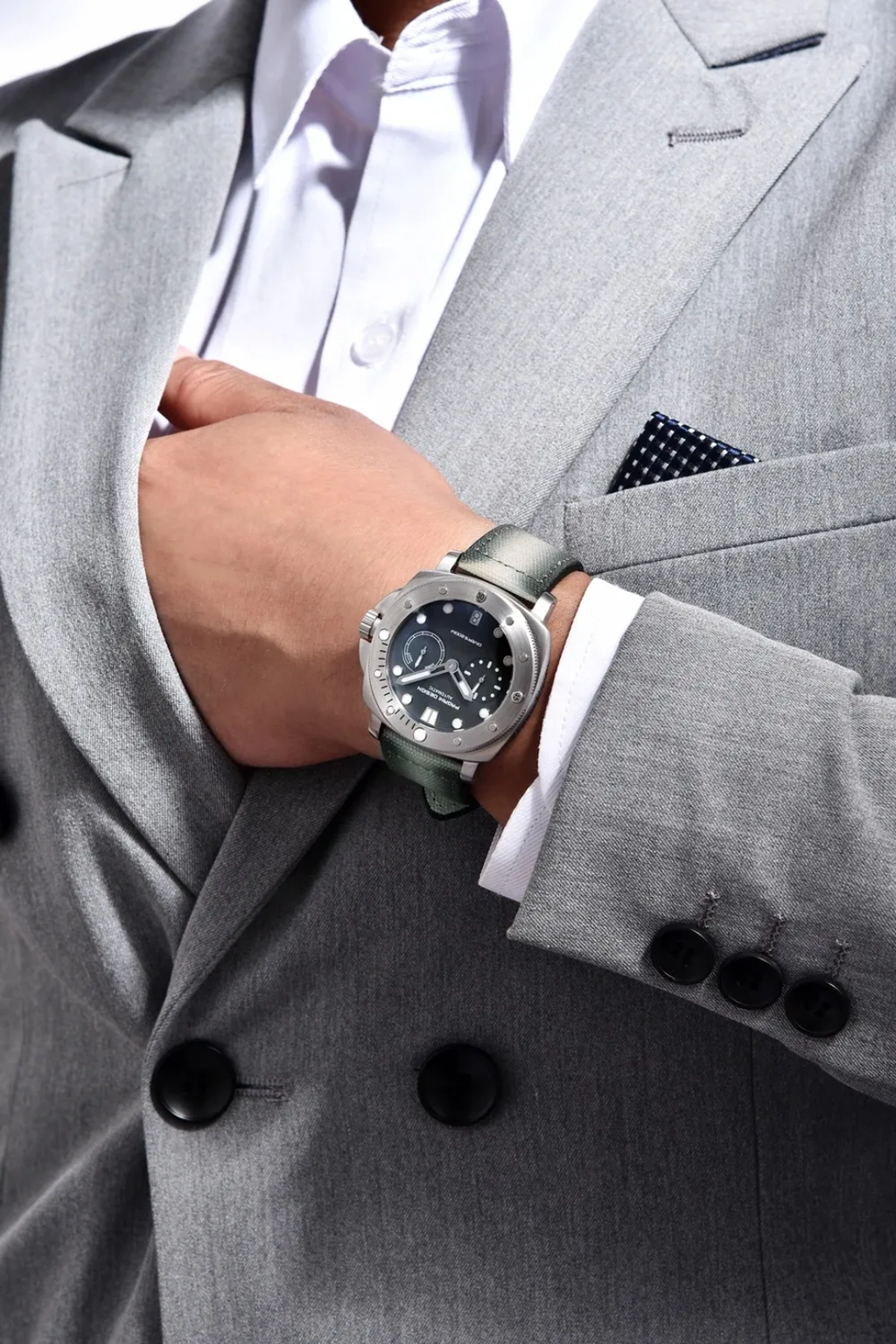 Pagani Design PD-1767 – Reloj Automático para Hombre | Cristal de Zafiro, Correa de Cuero y 20 Bar