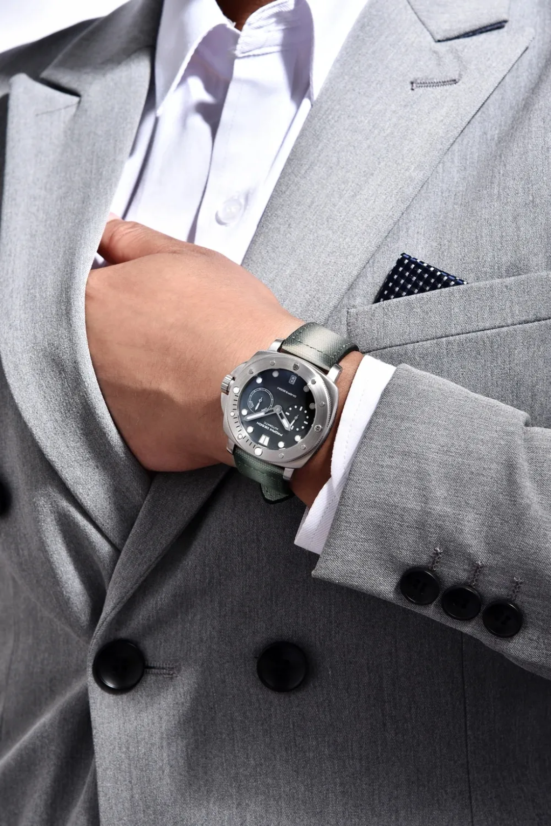 Pagani Design PD-1767 – Reloj Automático para Hombre | Cristal de Zafiro, Correa de Cuero y 20 Bar