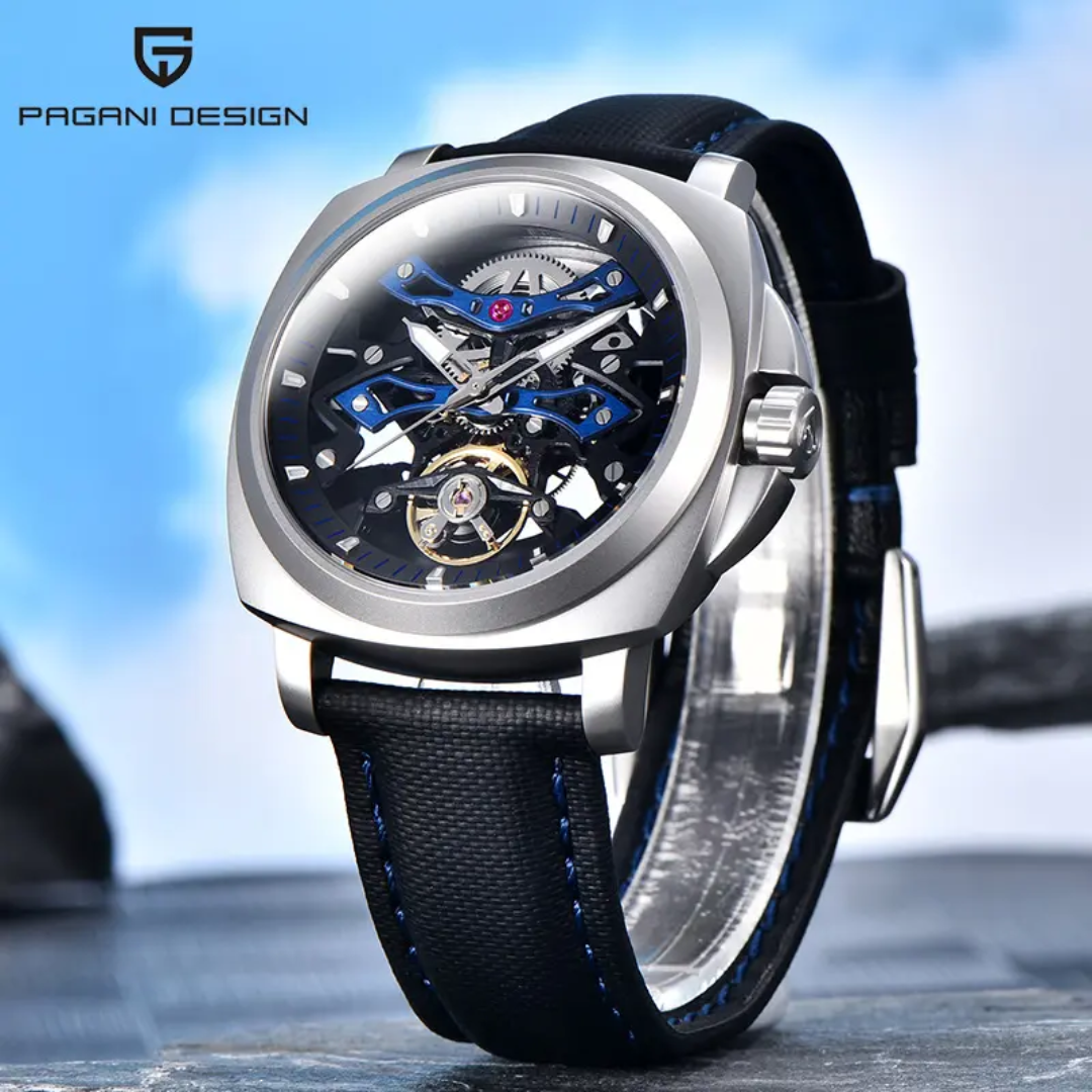 Reloj automático Pagani Design PD-YS017 skeleton con cristal de zafiro 