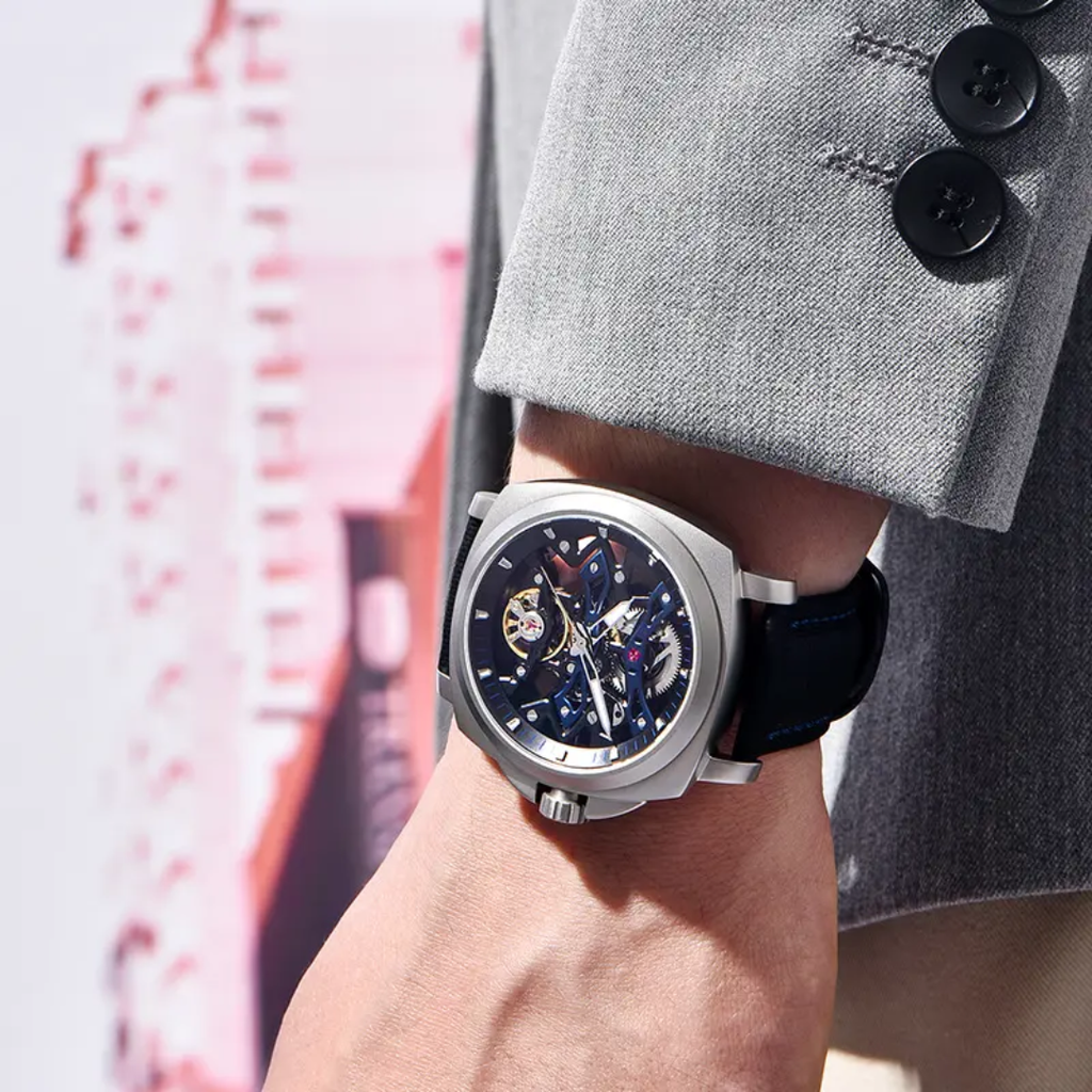 Reloj automático Pagani Design PD-YS017 skeleton con cristal de zafiro 