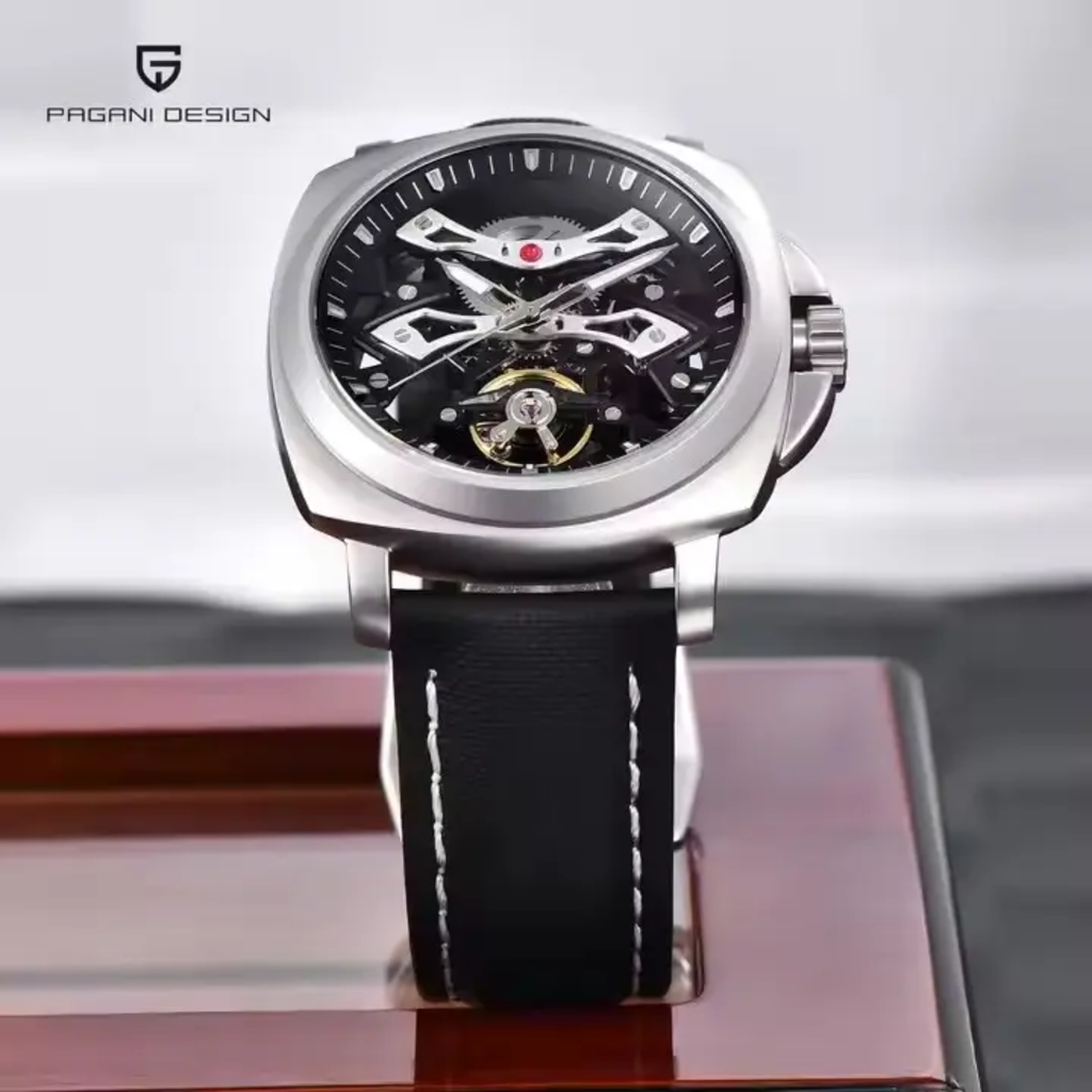 Reloj automático Pagani Design PD-YS017 skeleton con cristal de zafiro 
