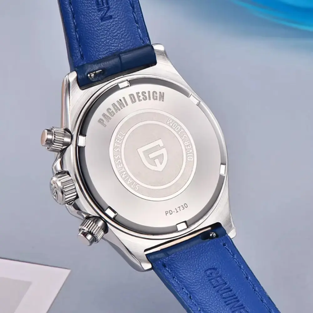 Pagani Design PD-1730 – Reloj de Cuarzo para Mujer | Cristal de Zafiro, Correa de Cuero y 10 Bar