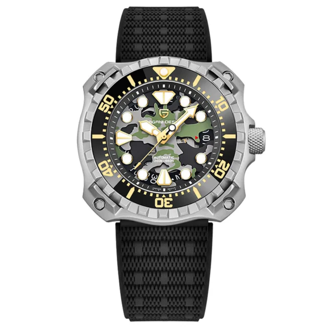 Reloj Pagani Design PD-YN009 automático NH35 resistente al agua 200M correa de caucho 