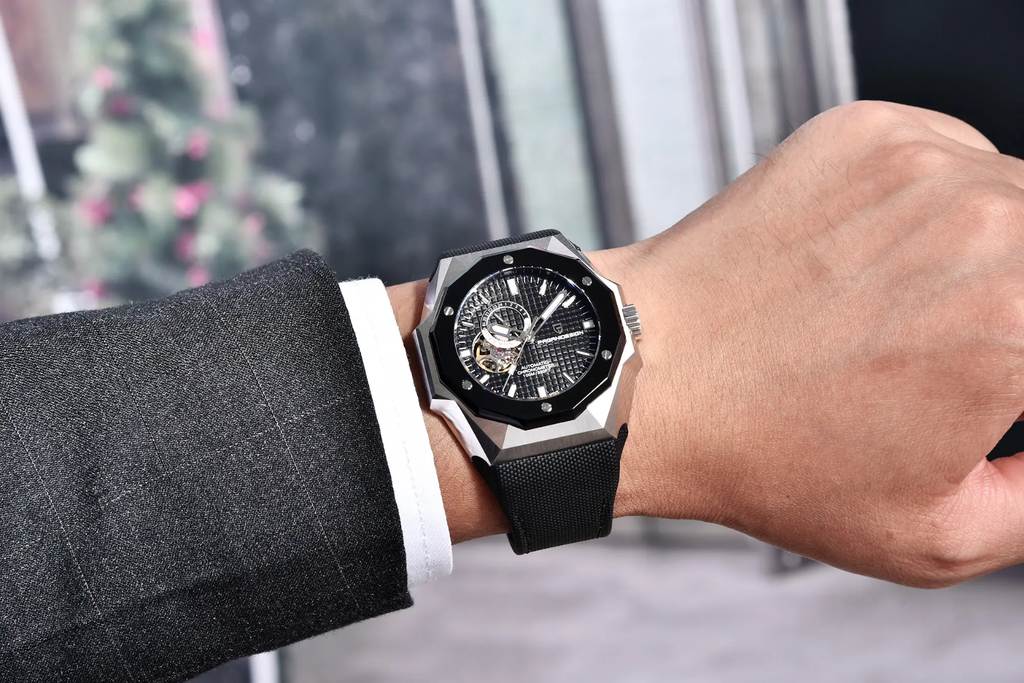 Pagani Design PD-YS010 – Reloj Automático Skeleton NH39A para Hombre | Cristal de Zafiro y Acero Inoxidable
