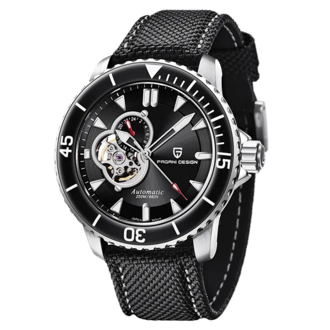 Pagani Design PD-1674 – Automatic Seiko NH39A Men's Watch | Sapphire Crystal and NATO Strap 44mm