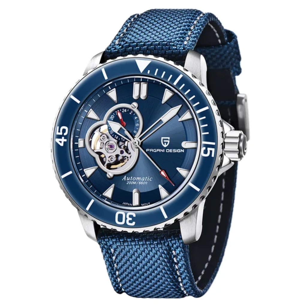 Pagani Design PD-1674 – Reloj Automático Seiko NH39A para Hombre | Cristal de Zafiro y Correa NATO 44mm