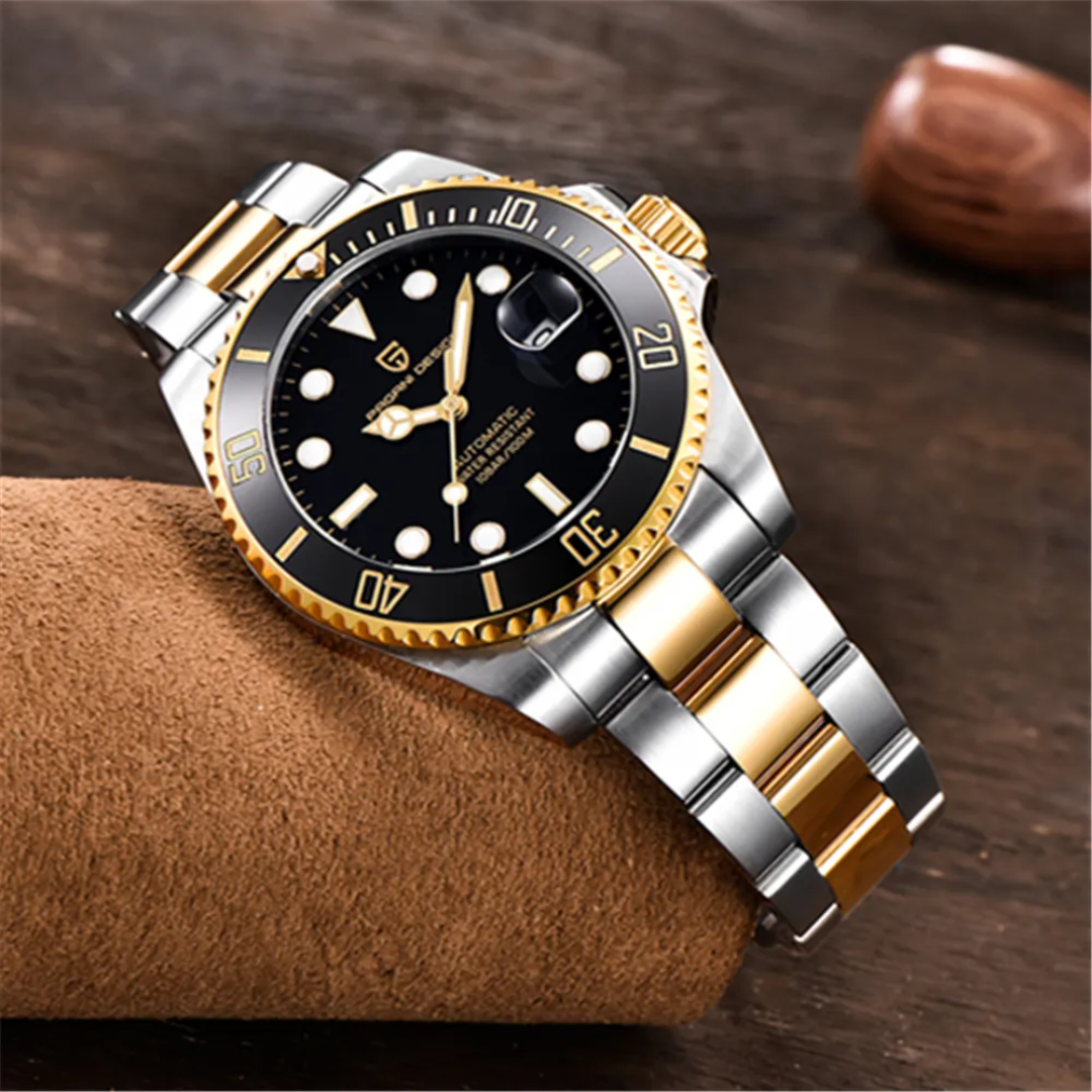 Pagani Design PD-1639 Reloj Automático NH35 para Hombre | Cristal de Zafiro y Acero Inoxidable 43mm