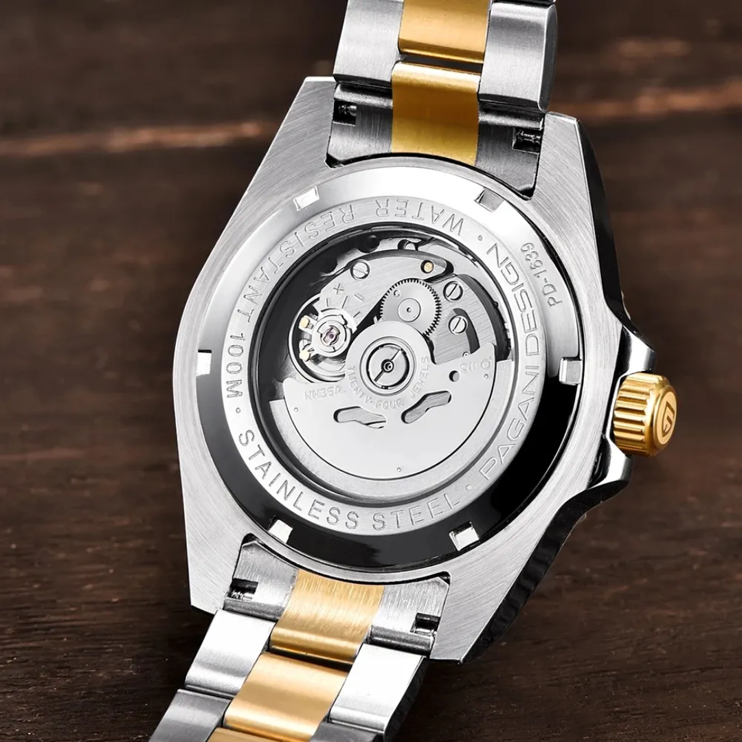 Pagani Design PD-1639 Reloj Automático NH35 para Hombre | Cristal de Zafiro y Acero Inoxidable 43mm