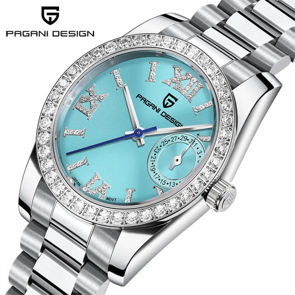 Pagani Design PD-1776 – Reloj de Cuarzo para Mujer | Cristal de Zafiro y Acero Inoxidable
