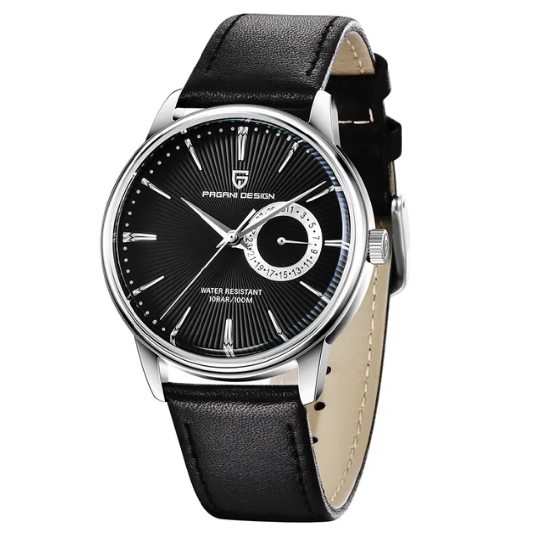 Reloj Pagani Design PD-1654 cuarzo hombre deportivo correa de cuero esfera 40mm resistente al agua 10 Bar edición limitada