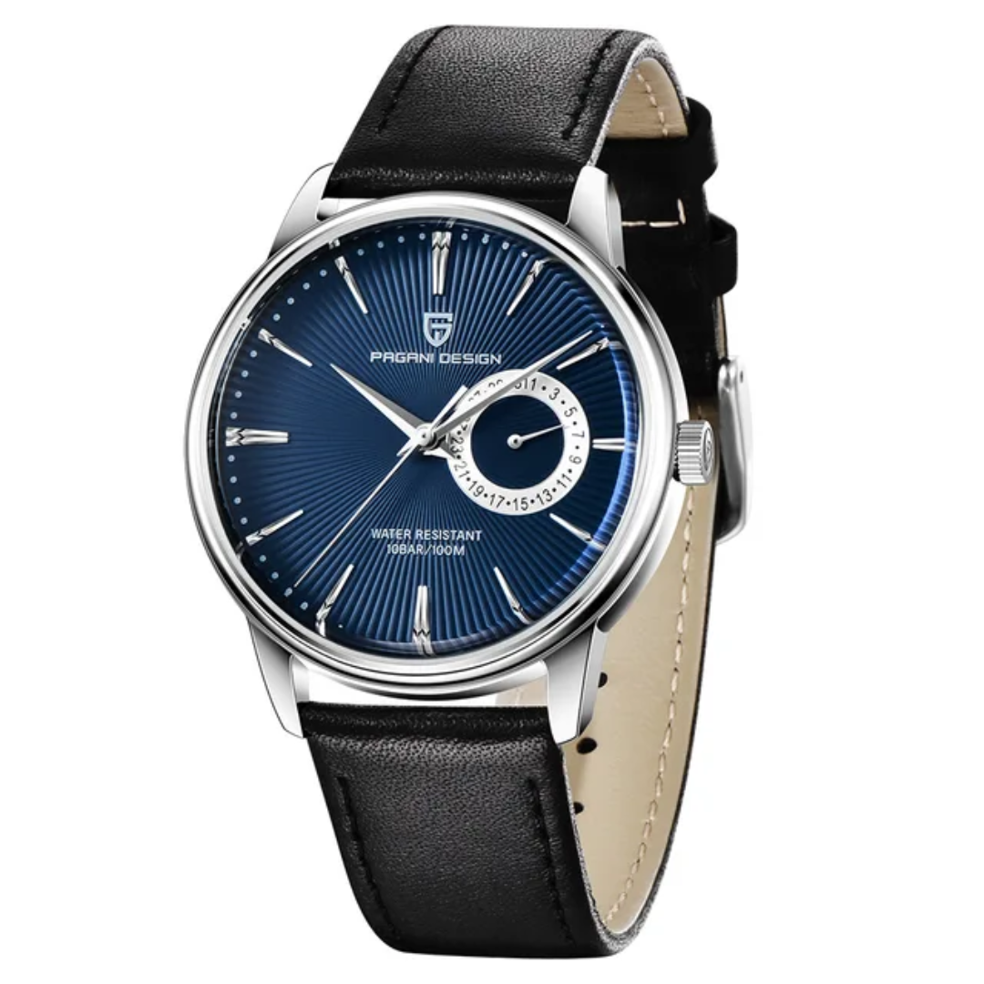 Reloj Pagani Design PD-1654 cuarzo hombre deportivo correa de cuero esfera 40mm resistente al agua 10 Bar edición limitada