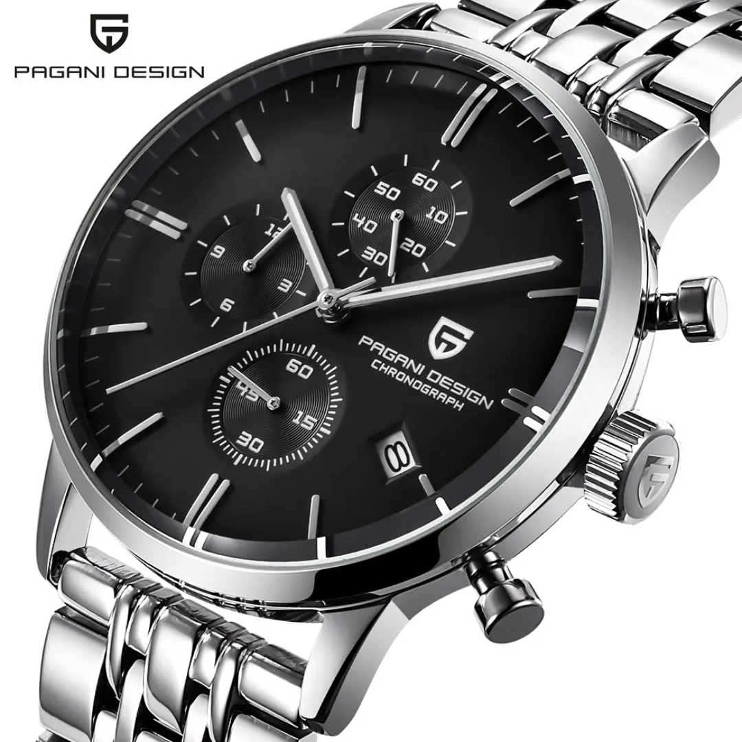 Pagani Design PD-2720K – Reloj de Cuarzo para Hombre | Calendario Completo y Diseño Clásico