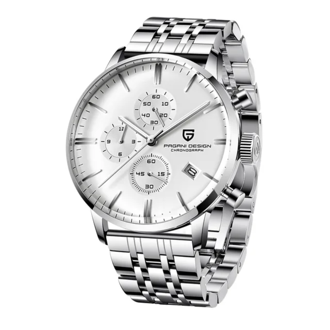 Reloj Pagani Design PD-2720K lujo hombre gran esfera 46,5mm correa de cuero fecha automática rattrapante 