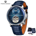 Pagani Design PD-1796 – Reloj Automático Open Heart para Hombre | Cristal de Zafiro y Acero Inoxidable