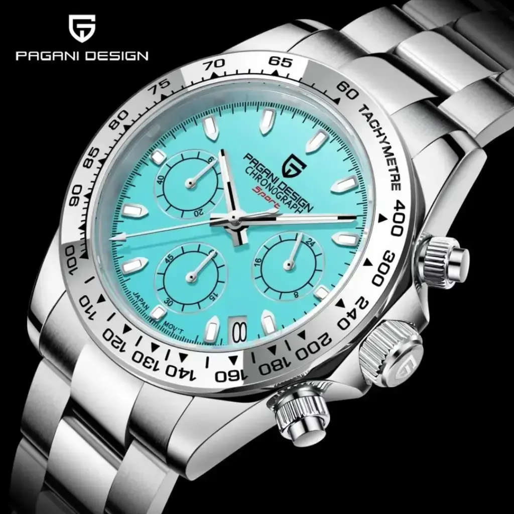 Pagani Design PD-1727 – Reloj Cronógrafo de Cuarzo para Hombre | Acero Inoxidable y Cristal de Zafiro