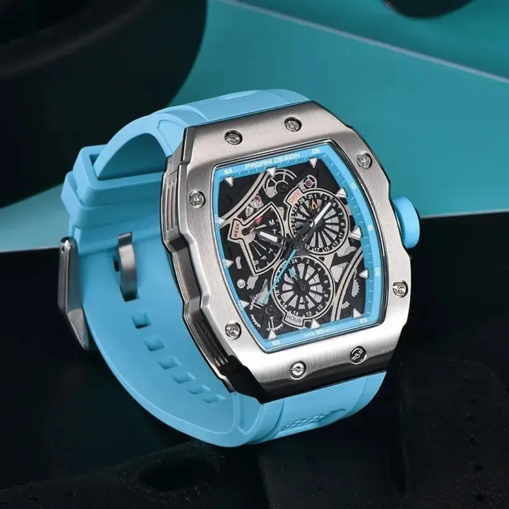 Pagani Design PD-YS012 – Men's Quartz Chronograph Watch | Tonneau Case and Sapphire Crystal