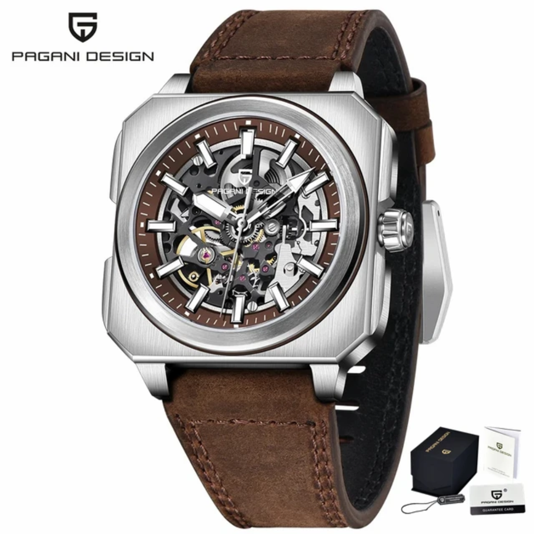 Pagani Design PD-1791 – Automatic Tourbillon Watch for Men | Sapphire, 48mm and 5 Bar