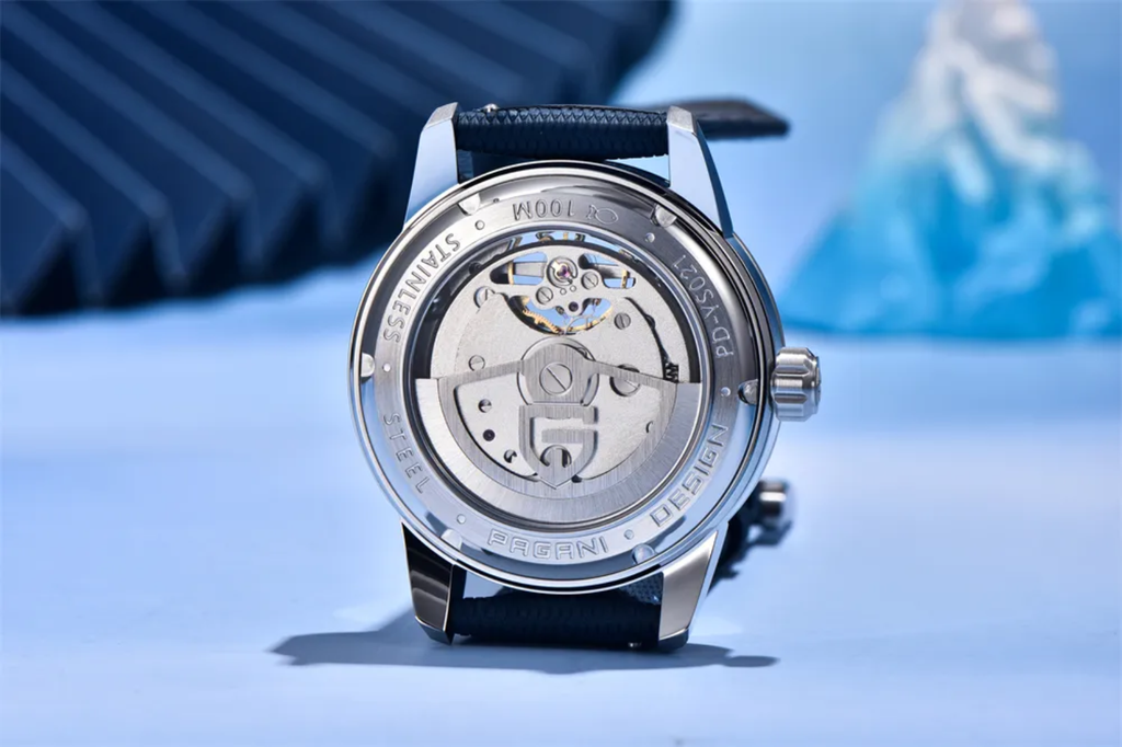 Pagani Design PD-YS021 | Automático Tourbillon | Fase Lunar | Cristal Zafiro | 10 Bar