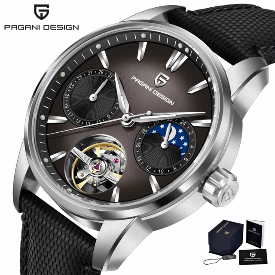 Pagani Design PD-YS021 | Automatic Tourbillon | Moon Phase | Sapphire Crystal | 10 Bar