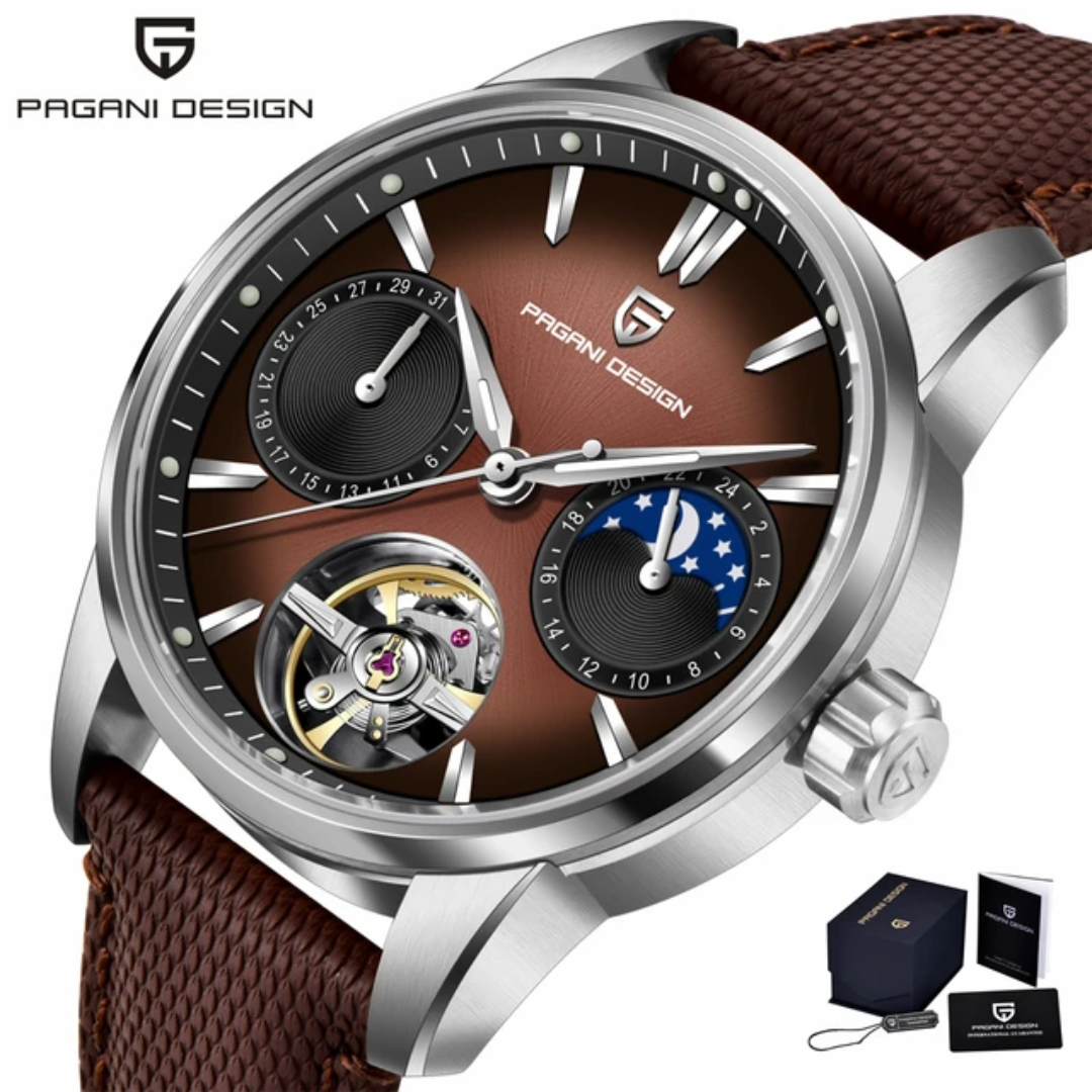 Pagani Design PD-YS021 | Automatic Tourbillon | Moon Phase | Sapphire Crystal | 10 Bar