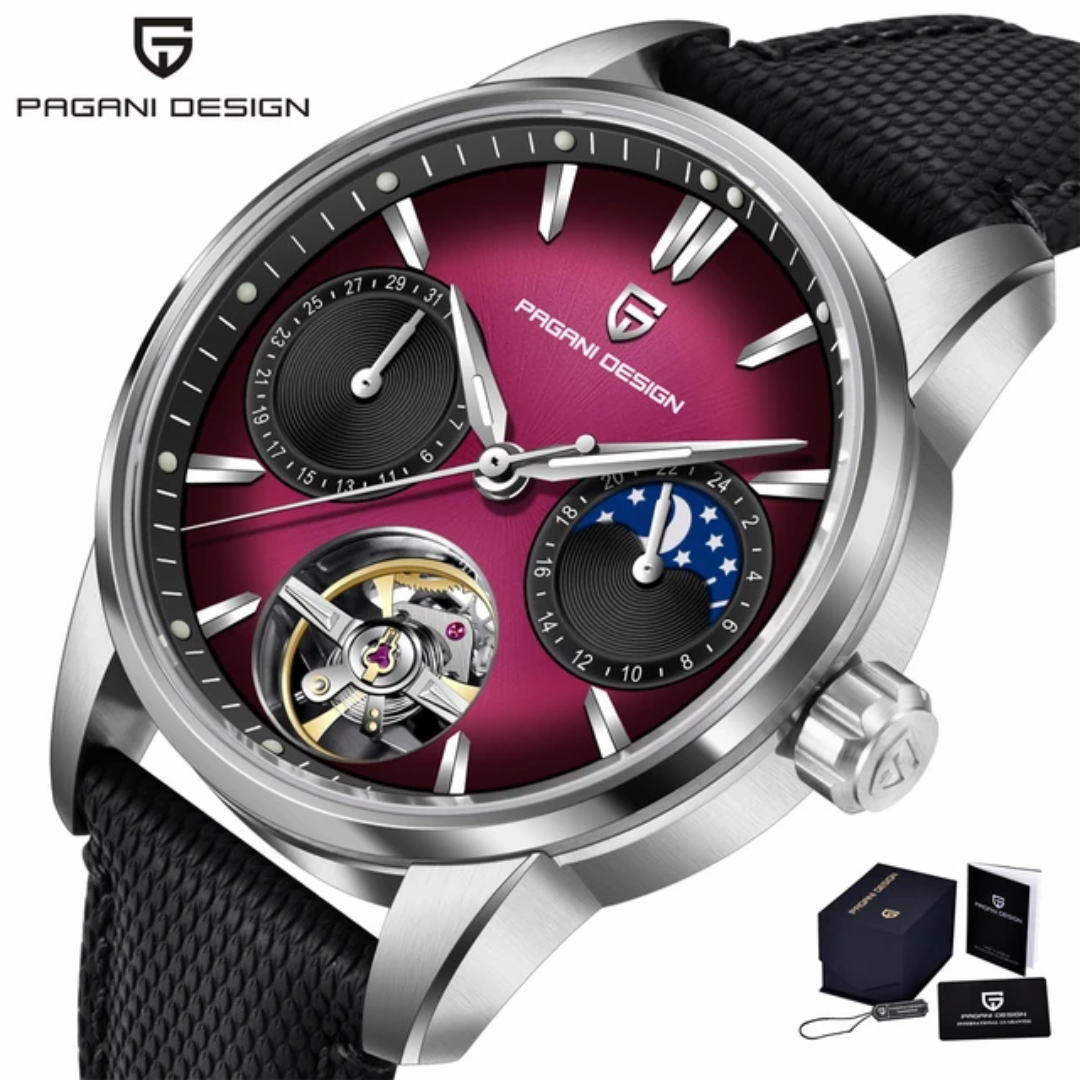 Pagani Design PD-YS021 | Automatic Tourbillon | Moon Phase | Sapphire Crystal | 10 Bar