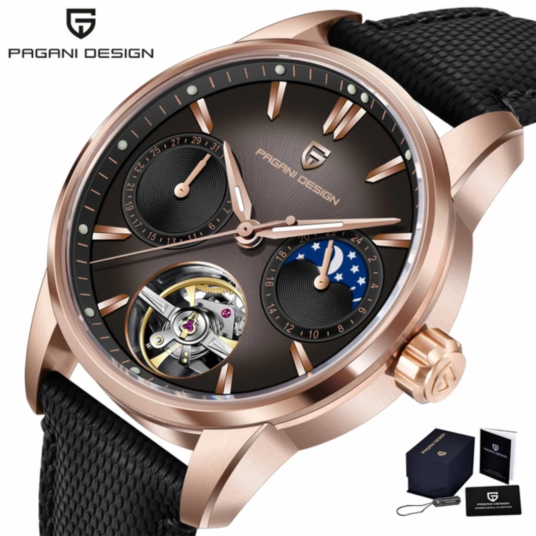 Pagani Design PD-YS021 | Automatic Tourbillon | Moon Phase | Sapphire Crystal | 10 Bar