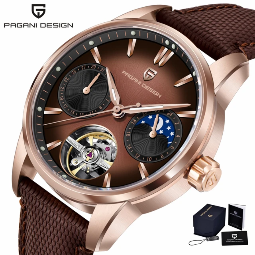 Pagani Design PD-YS021 | Automatic Tourbillon | Moon Phase | Sapphire Crystal | 10 Bar